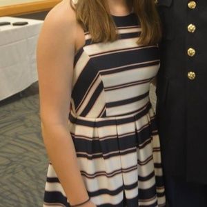 Stripped Skater Dress